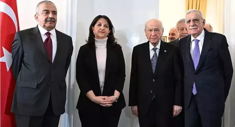 DEM PARTİ HEYETİ TBMM BAŞKANI KURTULMUŞ VE BAHÇELİ İLE GÖRÜŞTÜ