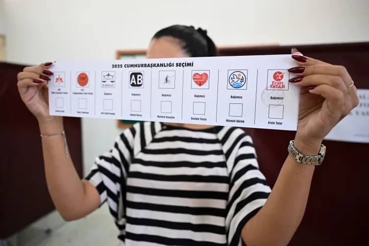 KKTC CUMHURBAŞKANI SEÇİMİ İÇİN SANDIK BAŞINDA