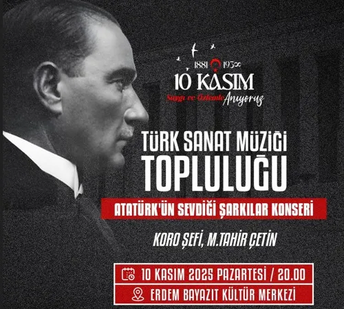 KEPEZ’DE ATATÜRK SEVDİĞİ ŞARKILARLA ANILACAK