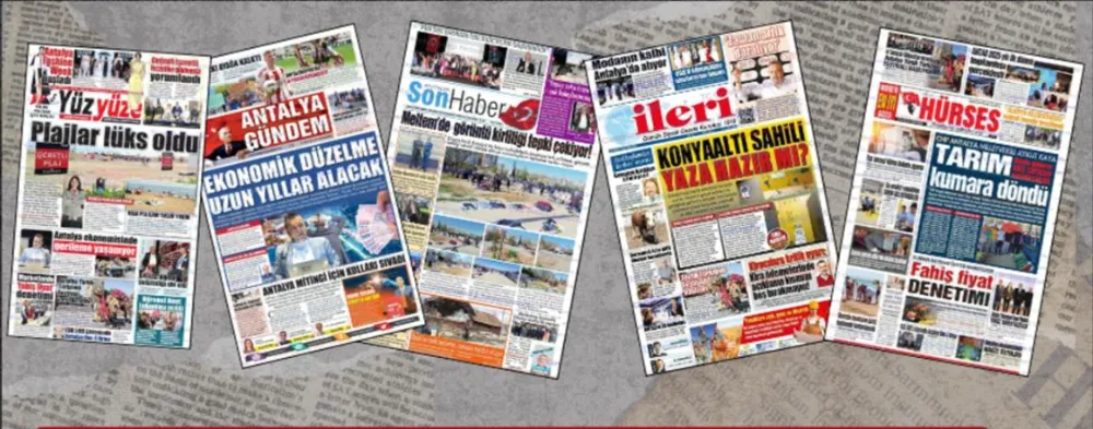 ANTALYA BASININDA KRİTİK KARAR.. 5 YEREL GAZETE BASKISINI DURDURUYOR