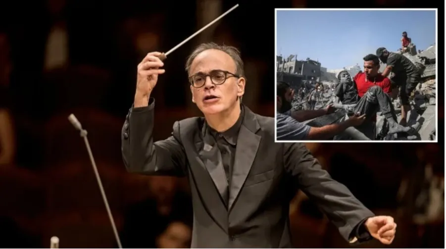 İSRAİLLİ ORKESTRA ŞEFİ VOLKOV.. BBC KONSERİNDE ‘GAZZE