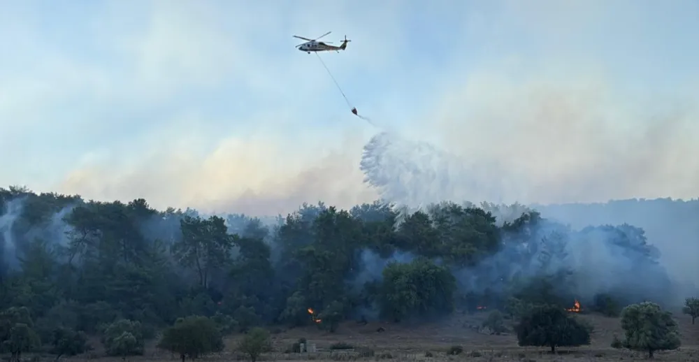 3 İLDE ORMAN YANGINLARIYLA MÜCADELE SÜRÜYOR.. ALANYA YENİDEN ALEVLENDİ
