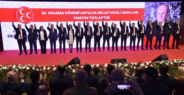 MHP ANTALYA ADAYLARI TANITILDI